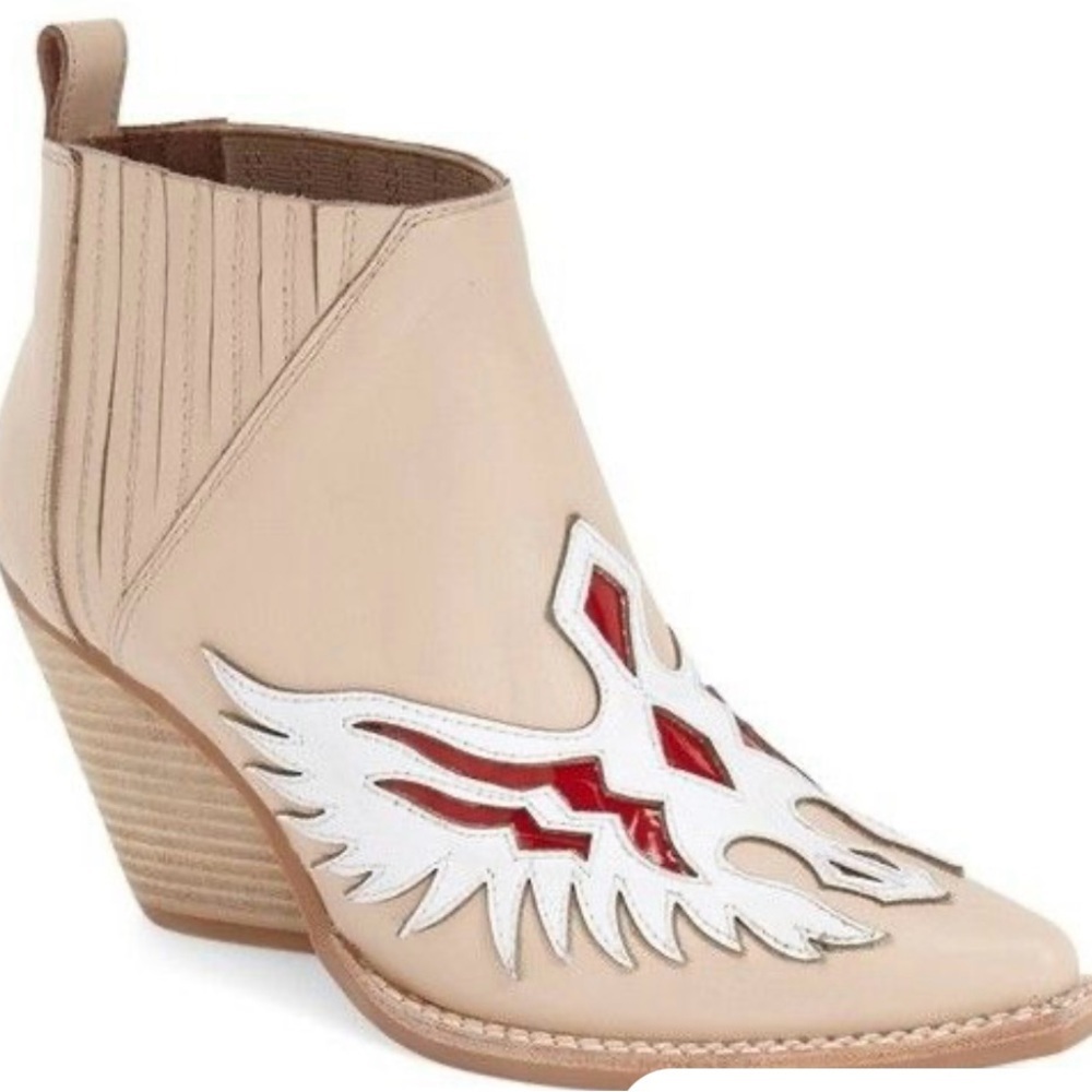 Jeffrey Campbell Leather Cowboy Boots 8.5